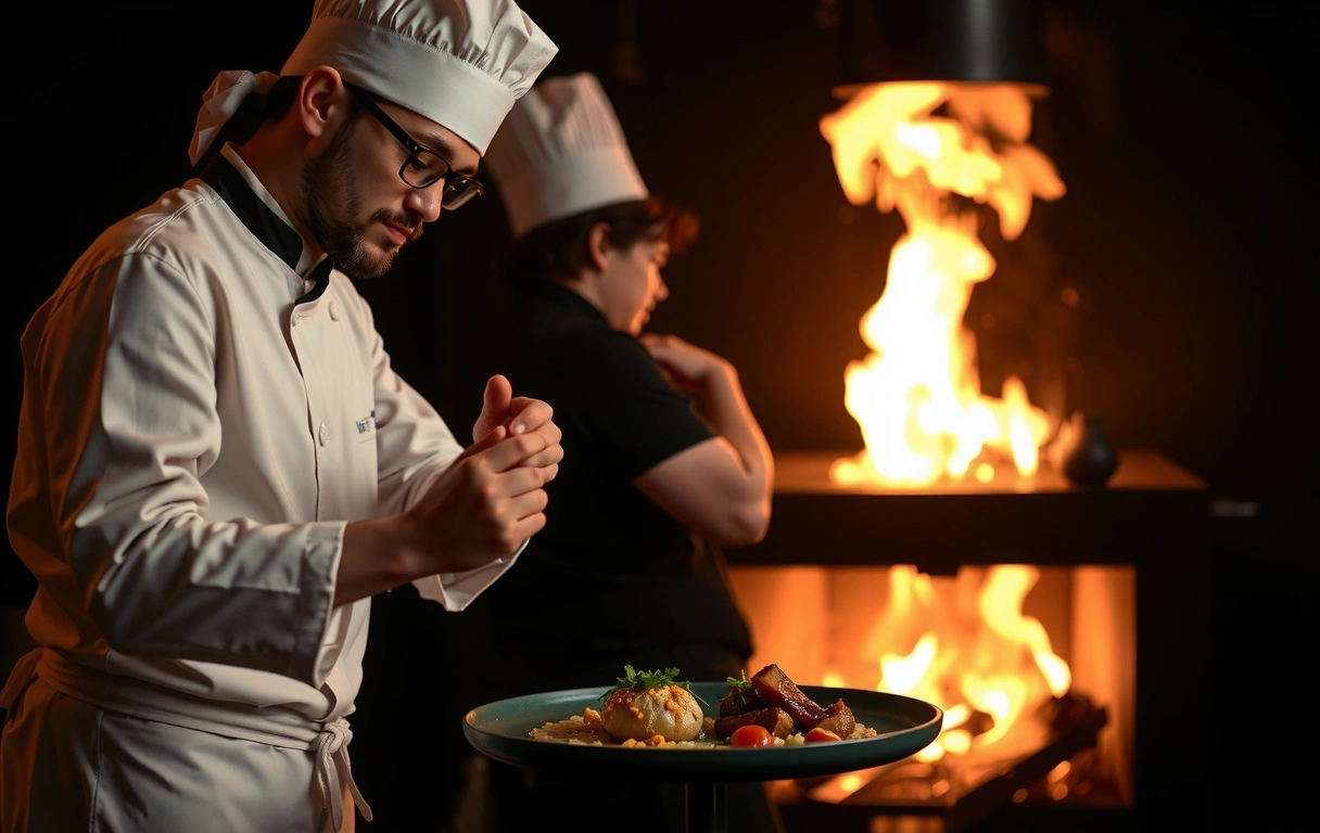 Fine dining plätering